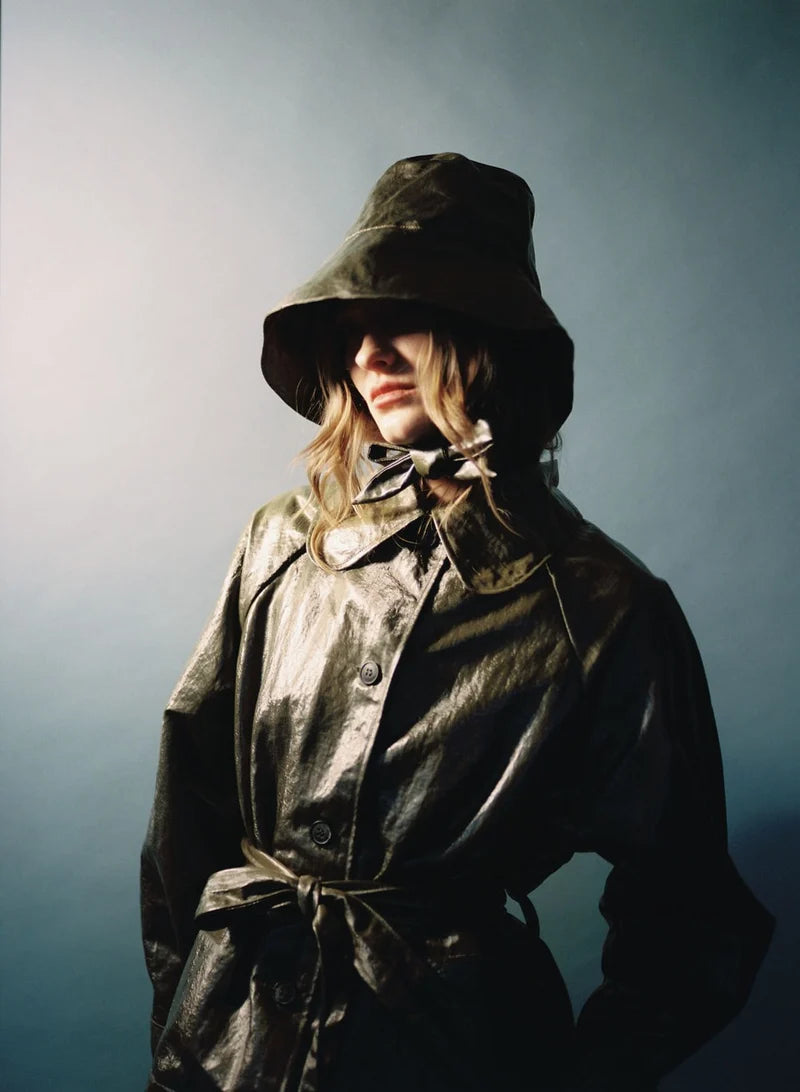 A BRONZE AGE - MILO HAT - METALLIC MOSS - FW26