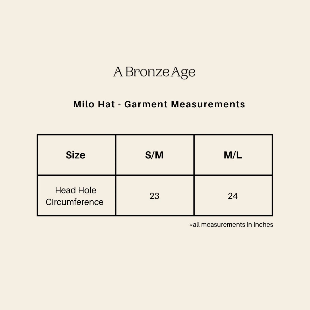 A BRONZE AGE - CHAPEAU MILO - NYLON NOIR - AH26