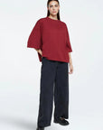 MINIMUM - T-SHIRT MIRA - MERLOT - AH25