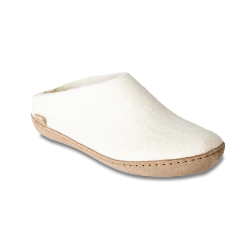 GLERUPS - SANS-GÊNE SLIP ON - CUIR/BLANC