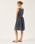 NAIF - CARIMA DRESS - MARINE WINDOWPANE - SS25