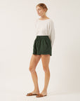 NAIF - GABY SHORTS - FOREST GREEN - SS25