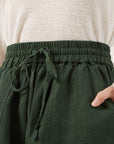 NAIF - GABY SHORTS - FOREST GREEN - SS25