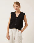 NAIF - WYNN CARDIGAN - BLACK - SS25