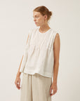 NAIF - LUNA BLOUSE - WHITE - SS25