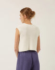NAIF - CLODIE SWEATER - WHITE - SS25