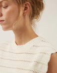 NAIF - CLODIE SWEATER - WHITE - SS25