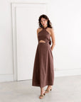 A BRONZE AGE - NAYA DRESS - MINK - SS25