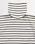 SKALL STUDIO - COL ROULÉ NESSA - RAYÉ ÉCRU/ MARINE - AH26
