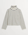 SKALL STUDIO - COL ROULÉ NESSA - RAYÉ ÉCRU/ MARINE - AH26