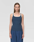 MINIMUM - ODETTE TOP - BLUE INSIGNA - SS26