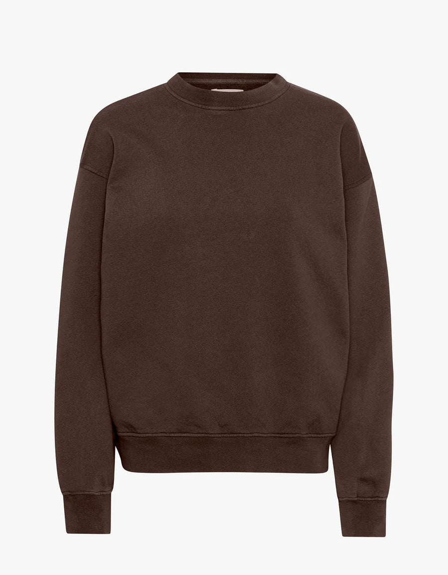 COLORFUL STANDARD - ORGANIC OVERSIZED CREW - COFFEE BROWN