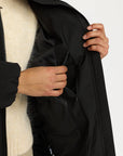 SELFHOOD - MANTEAU SURDIMENSSIONÉ - NOIR - AH25