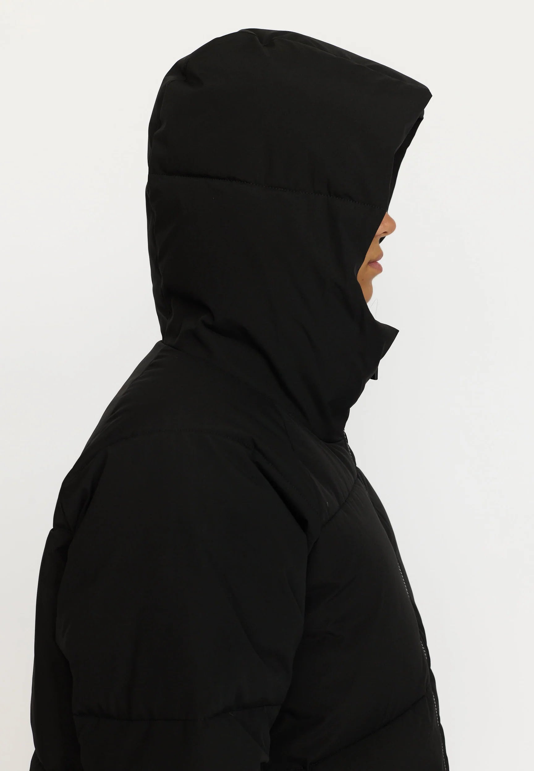 SELFHOOD - MANTEAU SURDIMENSSIONÉ - NOIR - AH25