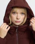SELFHOOD - MANTEAU SURDIMENSSIONÉ - BOURGOGNE - AH25