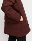 SELFHOOD - MANTEAU SURDIMENSSIONÉ - BOURGOGNE - AH25
