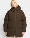SELFHOOD - MANTEAU SURDIMENSSIONÉ - BRUN FONCÉ - AH25