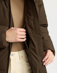 SELFHOOD - MANTEAU SURDIMENSSIONÉ - BRUN FONCÉ - AH25
