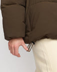 SELFHOOD - MANTEAU SURDIMENSSIONÉ - BRUN FONCÉ - AH25