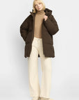 SELFHOOD - MANTEAU SURDIMENSSIONÉ - BRUN FONCÉ - AH25