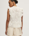 MELISSA NEPTON - BLOUSE PALOMA - BLANC CASSÉ - PÉ25