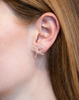 LABRO - BOUCLES D'OREILLES NOEUD PICCOLO - ARGENT