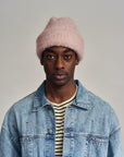 HEIRLOOM - MOHAIR CLOUD BEANIE - PEARL PINK