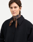 SKALL STUDIO - FOULARD PIPPA - BRUN PAISLEY - AH26