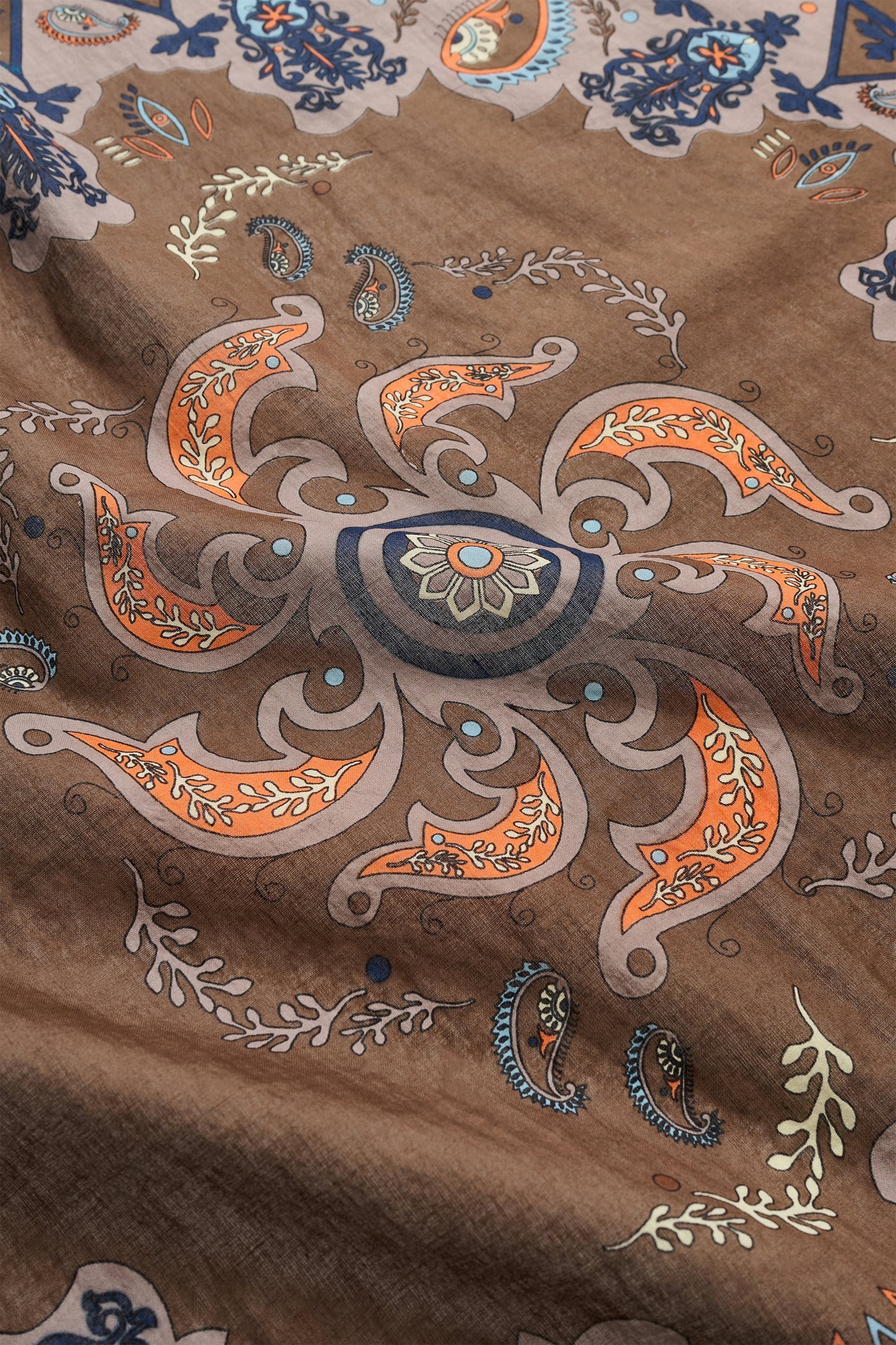 SKALL STUDIO - FOULARD PIPPA - BRUN PAISLEY - AH26