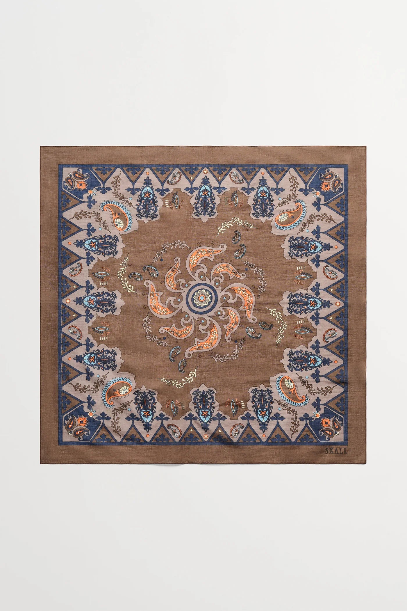 SKALL STUDIO - FOULARD PIPPA - BRUN PAISLEY - AH26