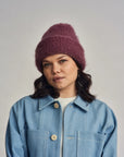 HEIRLOOM - MOHAIR CLOUD BEANIE - PLUM