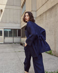 EVE GRAVEL - RICK JACKET - NAVY - SS26