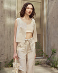 EVE GRAVEL - DÉBARDEUR ROSALIE - BEIGE BLANC - PÉ26