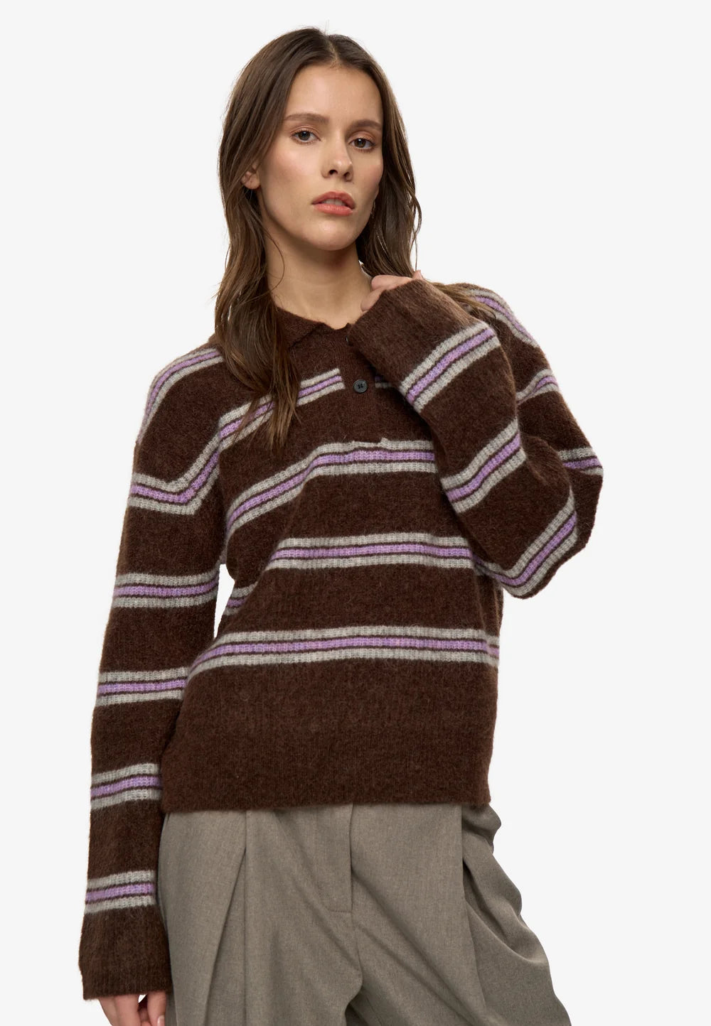 MINIMUM - POLO RANNI - CHOCOLAT - AH26