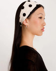 A BRONZE AGE - RIVIERA HEADBAND - POLKA DOT COTTON