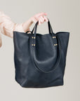 ELEVEN THIRTY - ROMY TOTE BAG - BLACK LEATHER