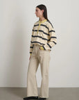 B SIDES - SLIM LASSO JEANS - CHALK OVERDYE