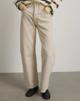 B SIDES - SLIM LASSO JEANS - CHALK OVERDYE