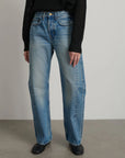 B-SIDES - SLIM LASSO JEANS - SHELL VINTAGE WASH