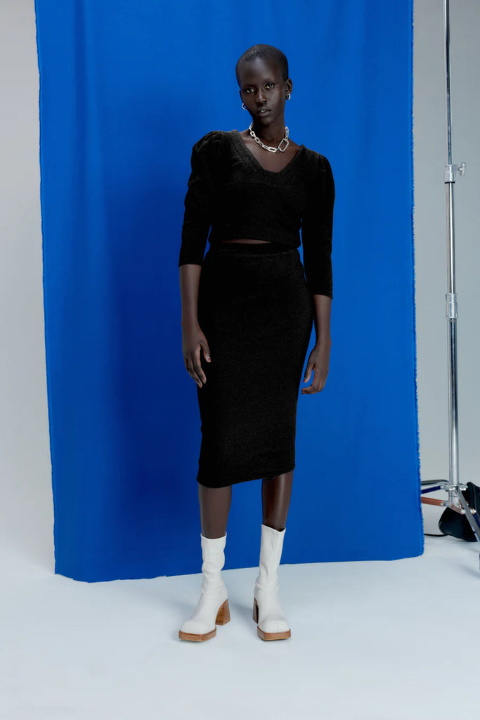 EVE GRAVEL - SEATLE SKIRT - BLACK - FW23