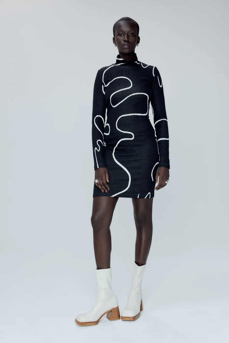 EVE GRAVEL - SEDONA DRESS - GRAPHITE - FW23