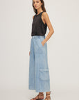 MELISSA NEPTON - PANTALON SILVESTRE - BLEU MED DENIM - PÉ25
