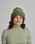HEIRLOOM - MOHAIR CLOUD BEANIE - SAGE GREEN
