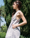 MAS MONTREAL - VALLETTA DRESS- PERIWINKLE - SS26
