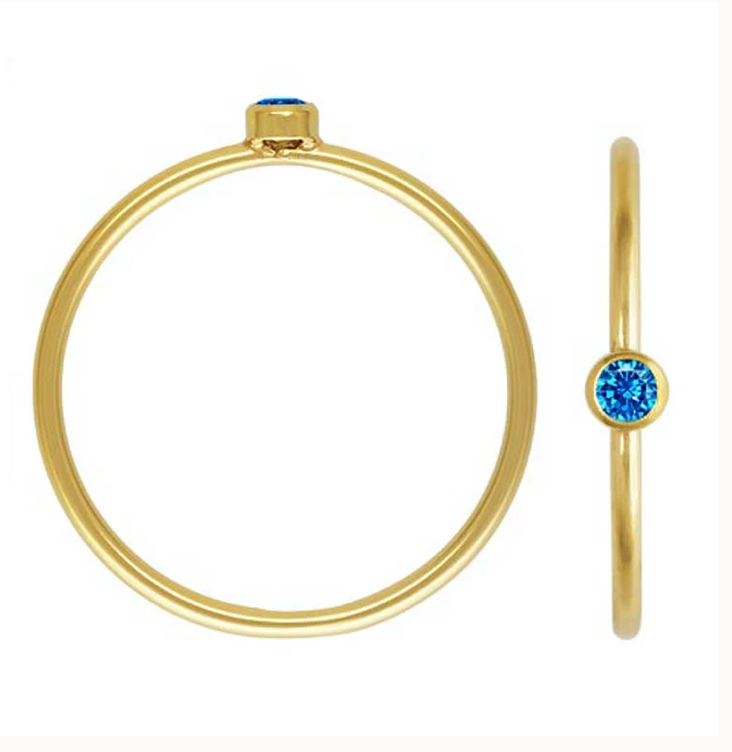KALI &amp; SUN - BAGUE BIRTHSTONE