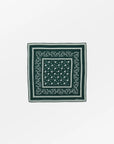 SKALL STUDIO - CLASSIC SCARF - DARK GREEN/BROWN - 90X90
