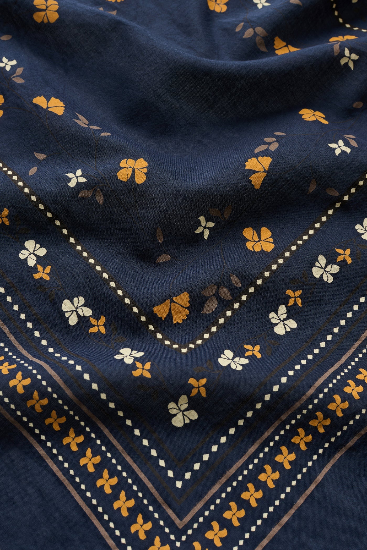 SKALL STUDIO - FOULARD FLORAL - MARINE - 55X55 - AH26