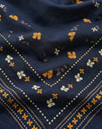 SKALL STUDIO - FOULARD FLORAL - MARINE - 55X55 - AH26