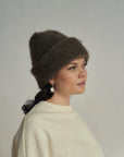 HEIRLOOM - MOHAIR CLOUD BEANIE - TAUPE