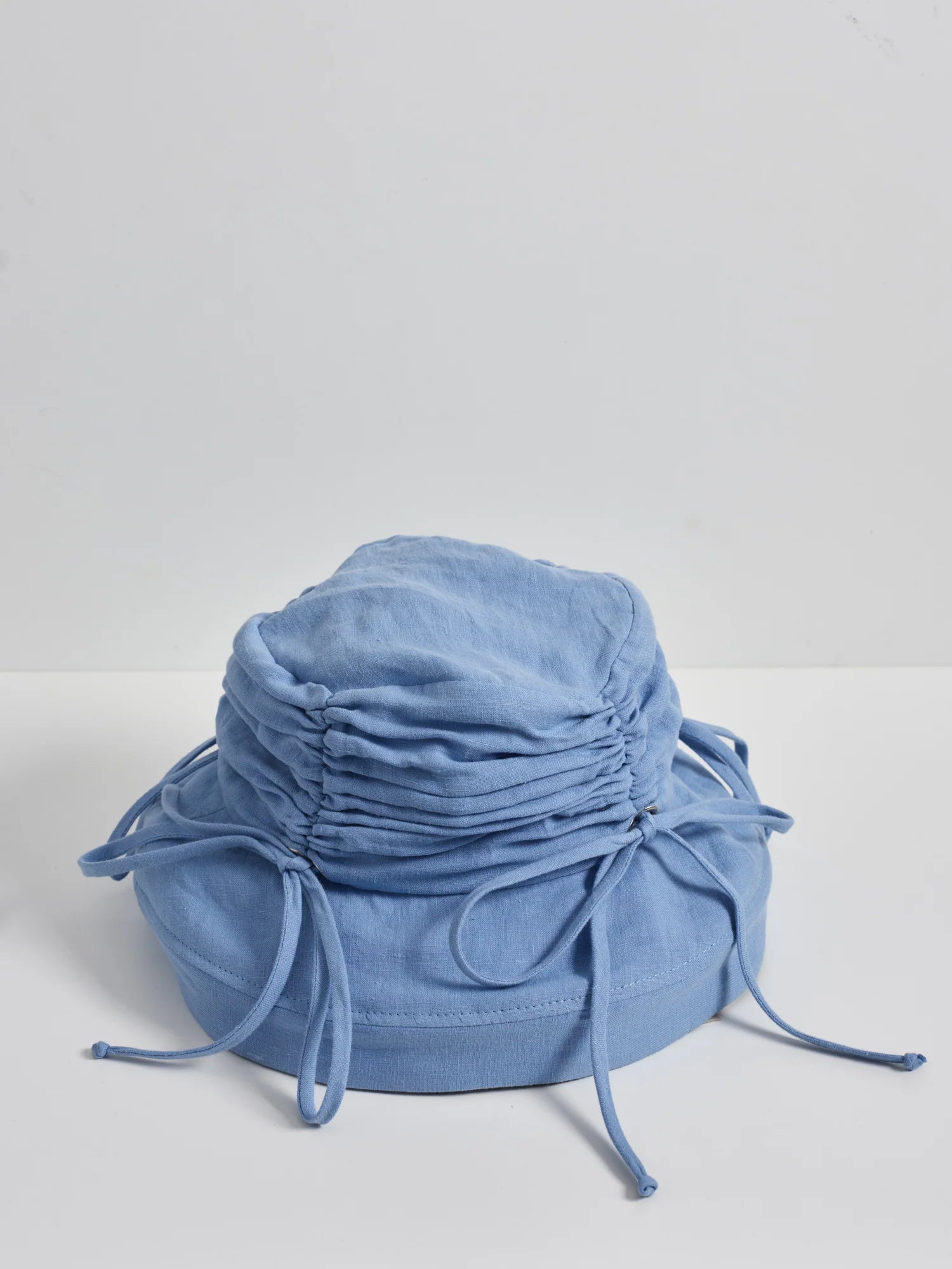 HEIRLOOM - THYM - CHAPEAU BOB FRONCÉ EN LIN